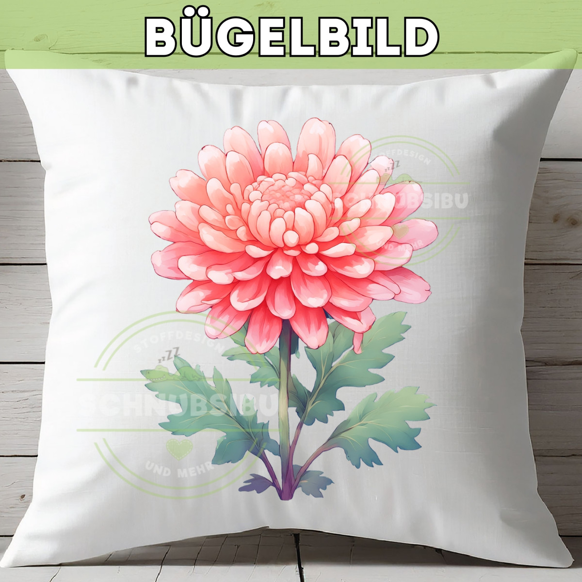 Bügelbild Blume